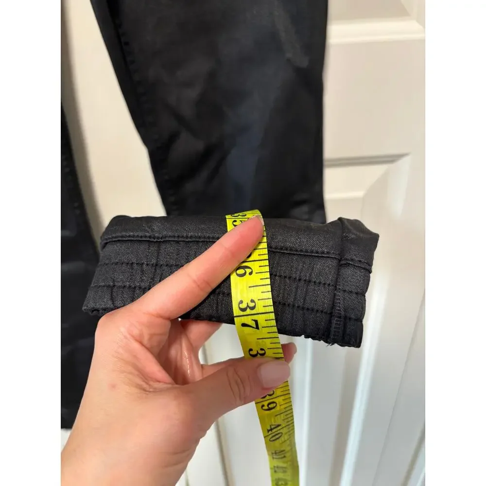 Kendall + Kylie The Jogger Black Coated Skinny Pants M - Picture 6 of 11